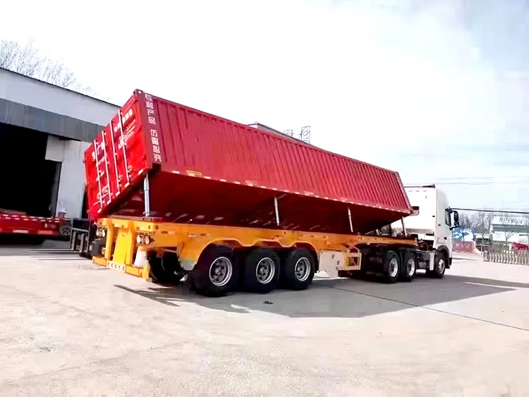 Sơ mi rơ moóc lật khung xương